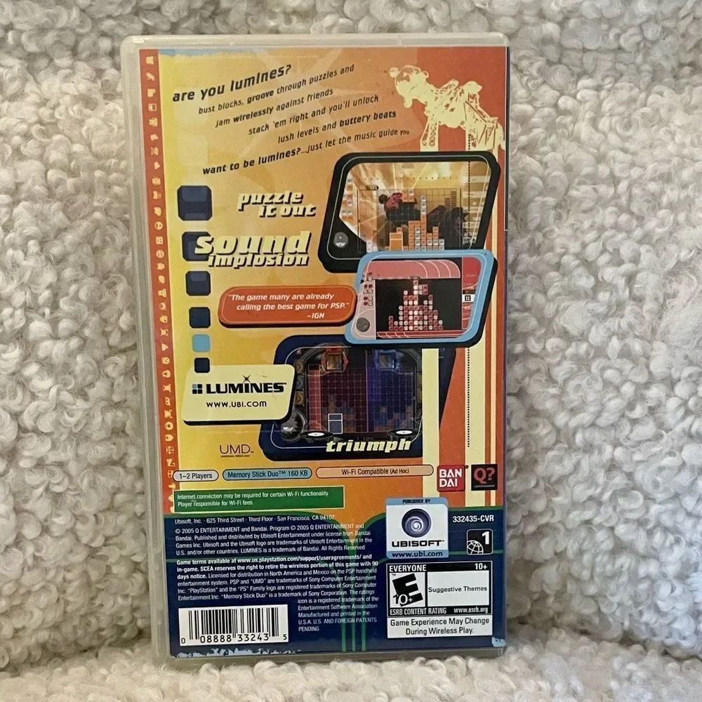 Sony Lumines Puzzle Fusion For PSP Like New